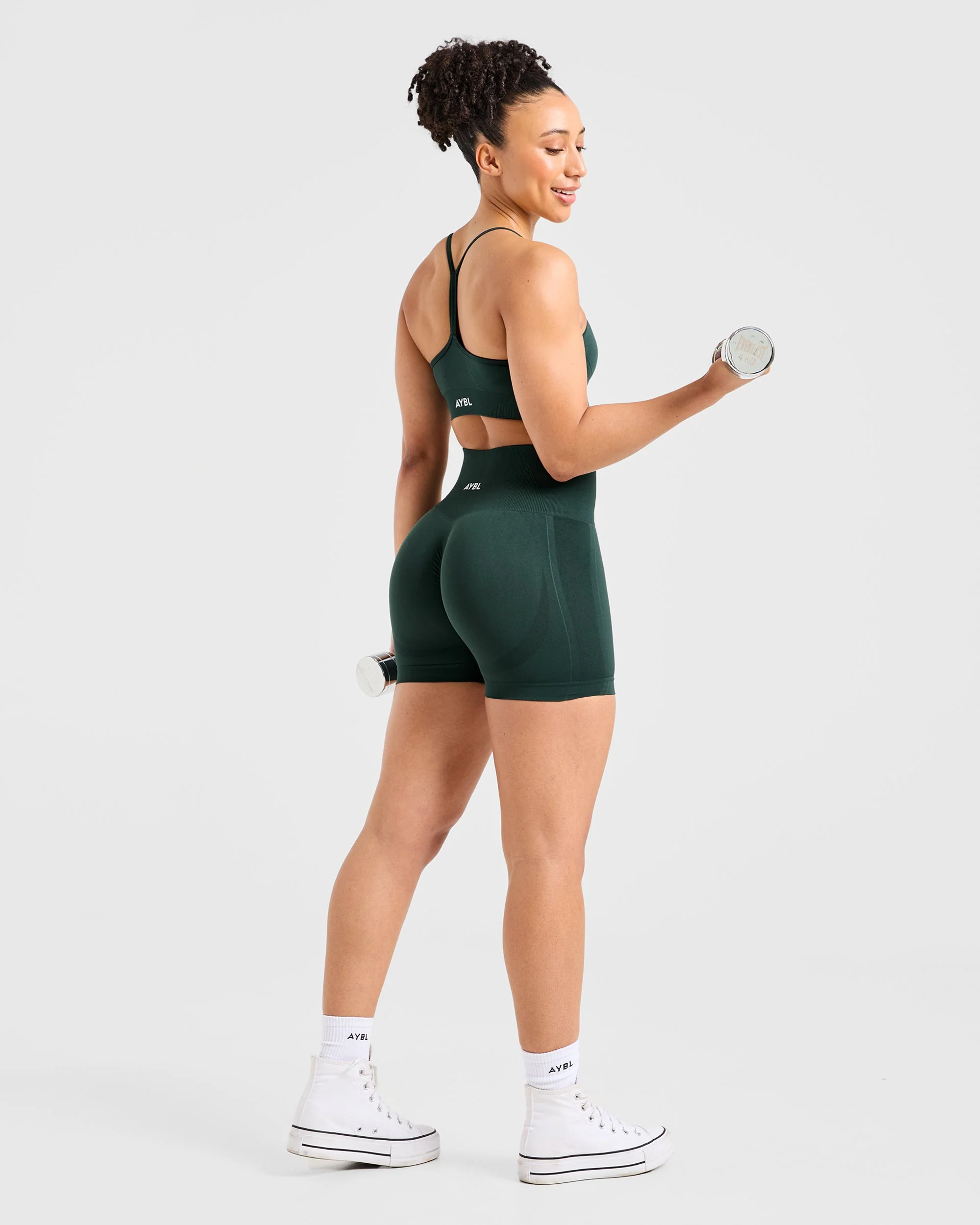 Empower Seamless Shorts - Dark Vert - Image 7
