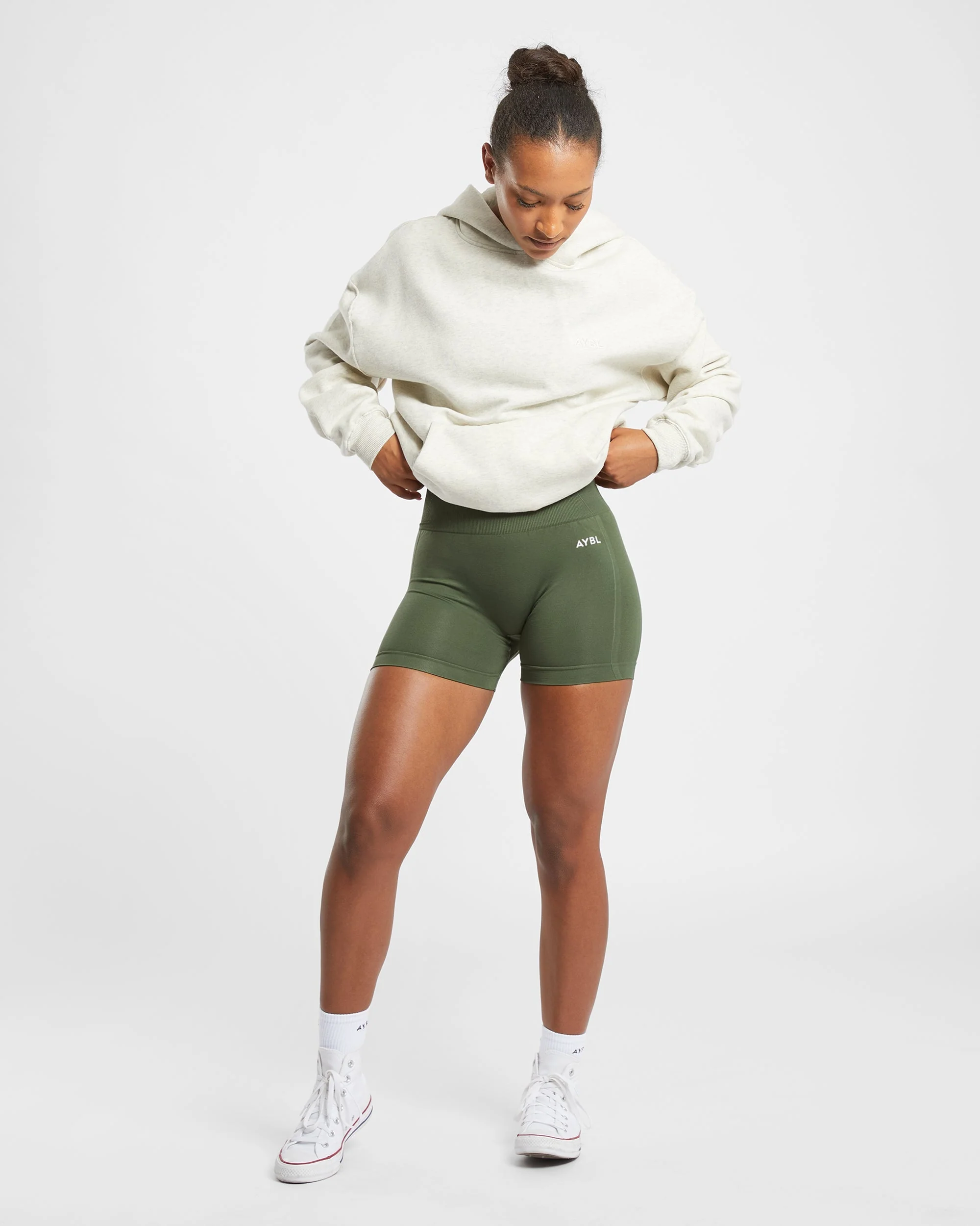 Empower Seamless Shorts - Khaki Vert - Image 8