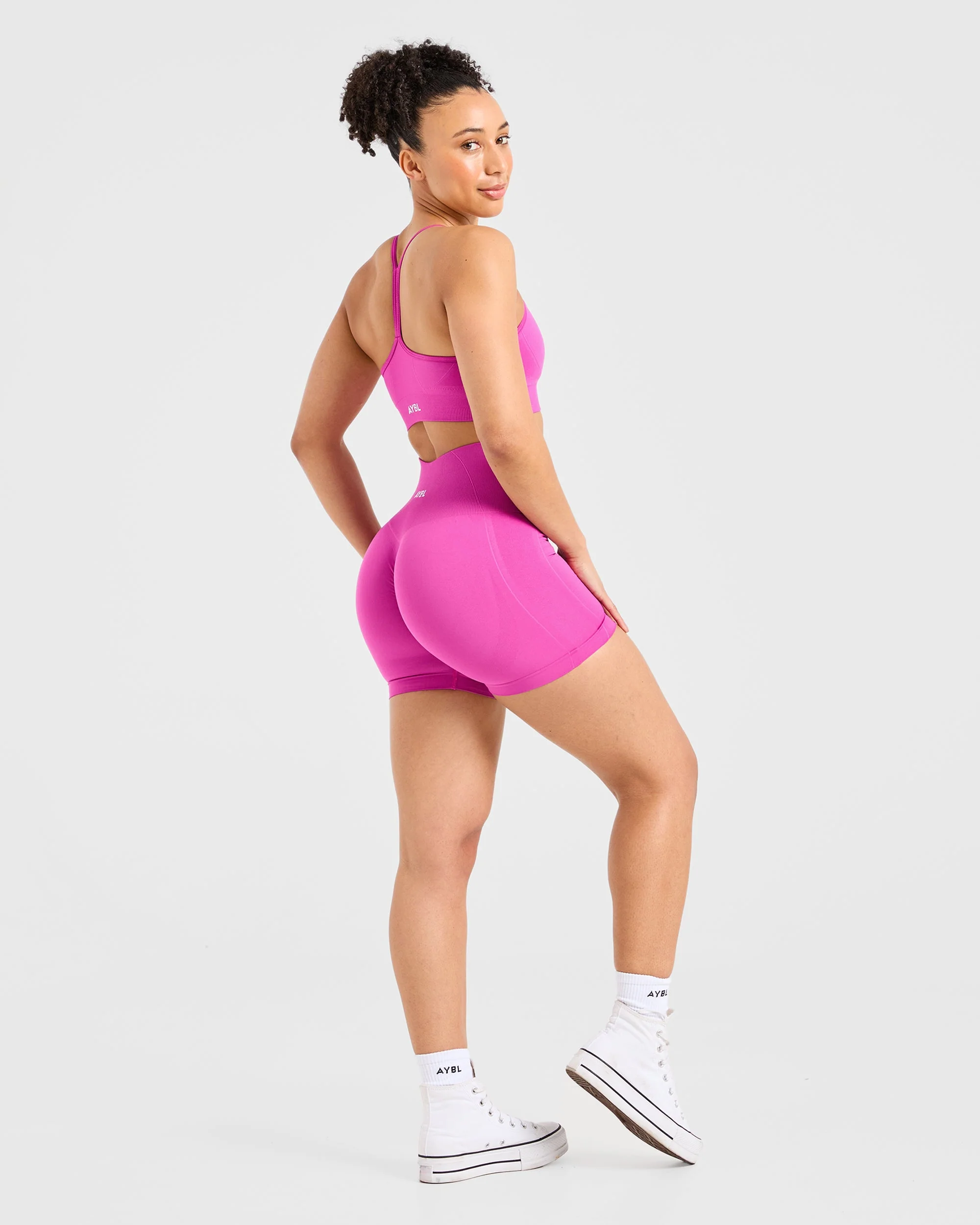 Empower Seamless Shorts - Magenta - Image 3