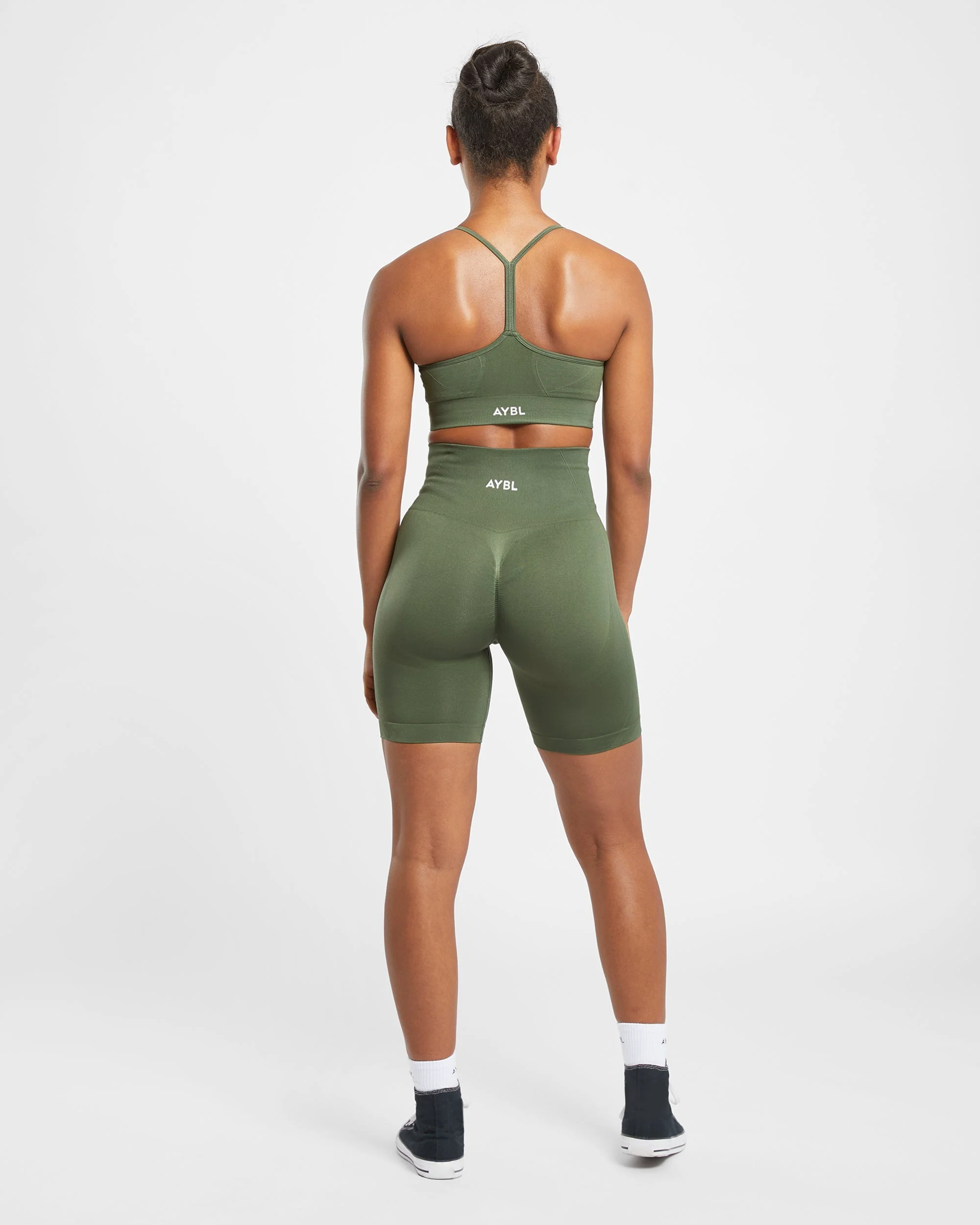 Empower Seamless Sports Bra - Khaki Vert - Image 4