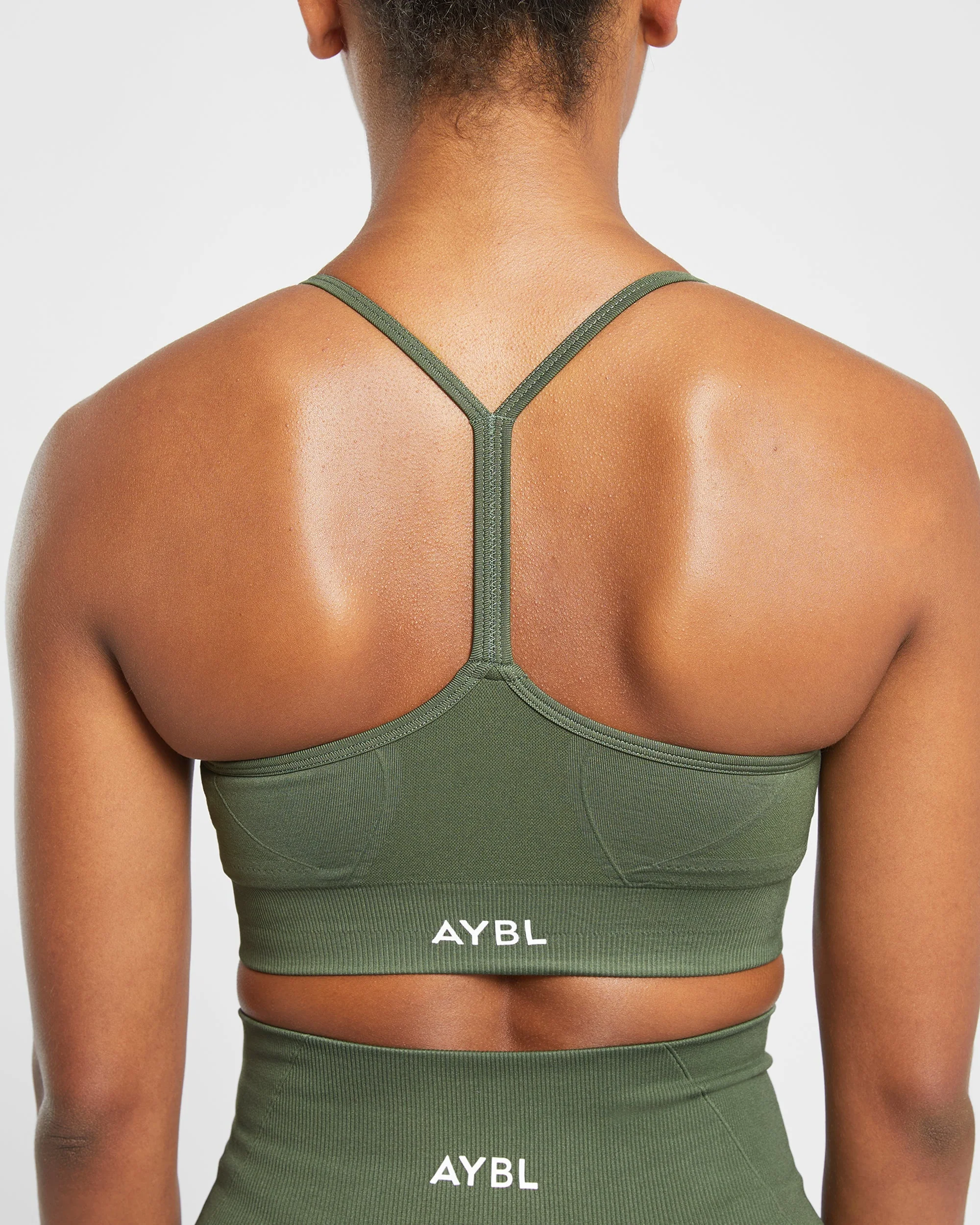 Empower Seamless Sports Bra - Khaki Vert - Image 6