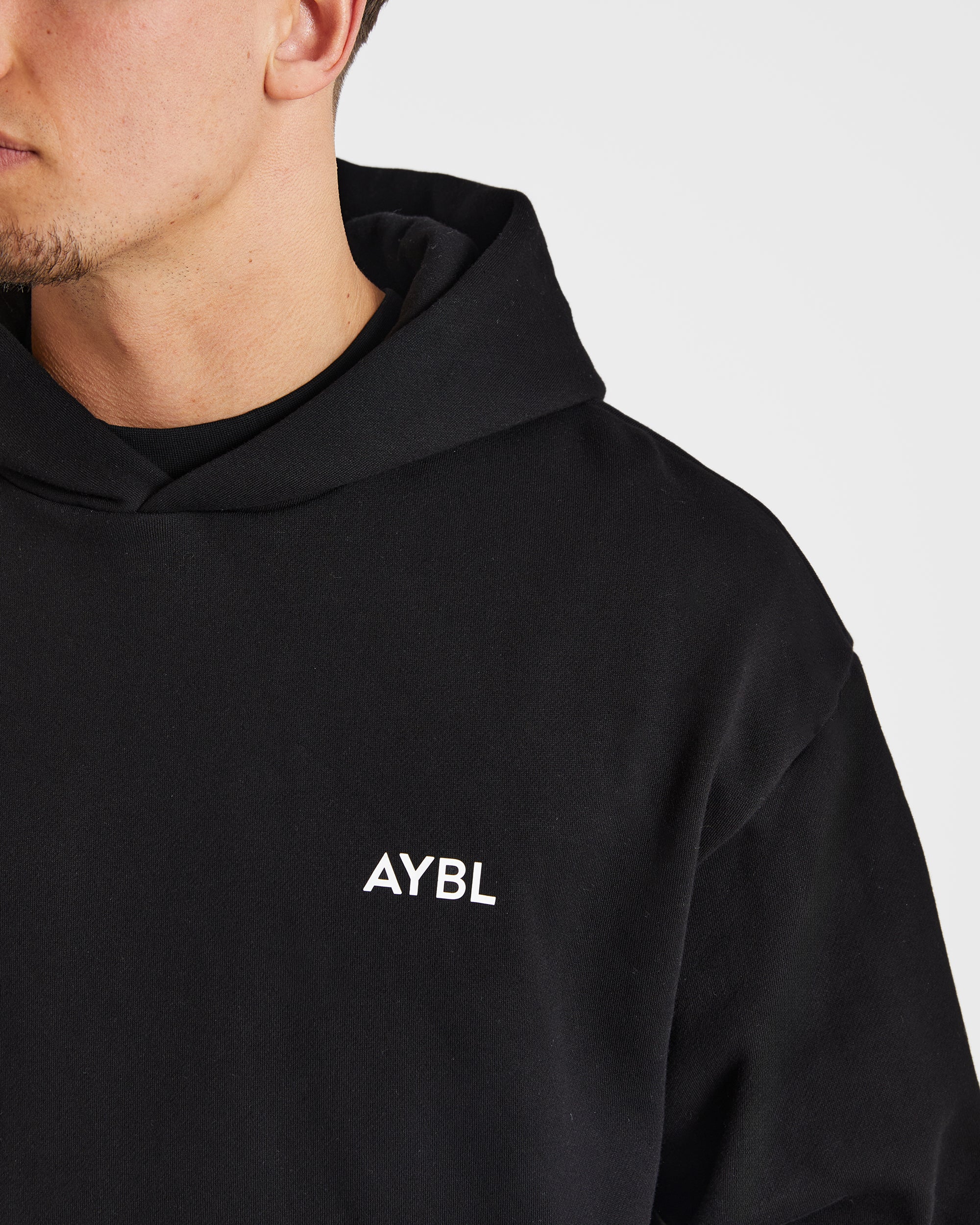 Essential Oversized Hoodie - Noir - Image 5