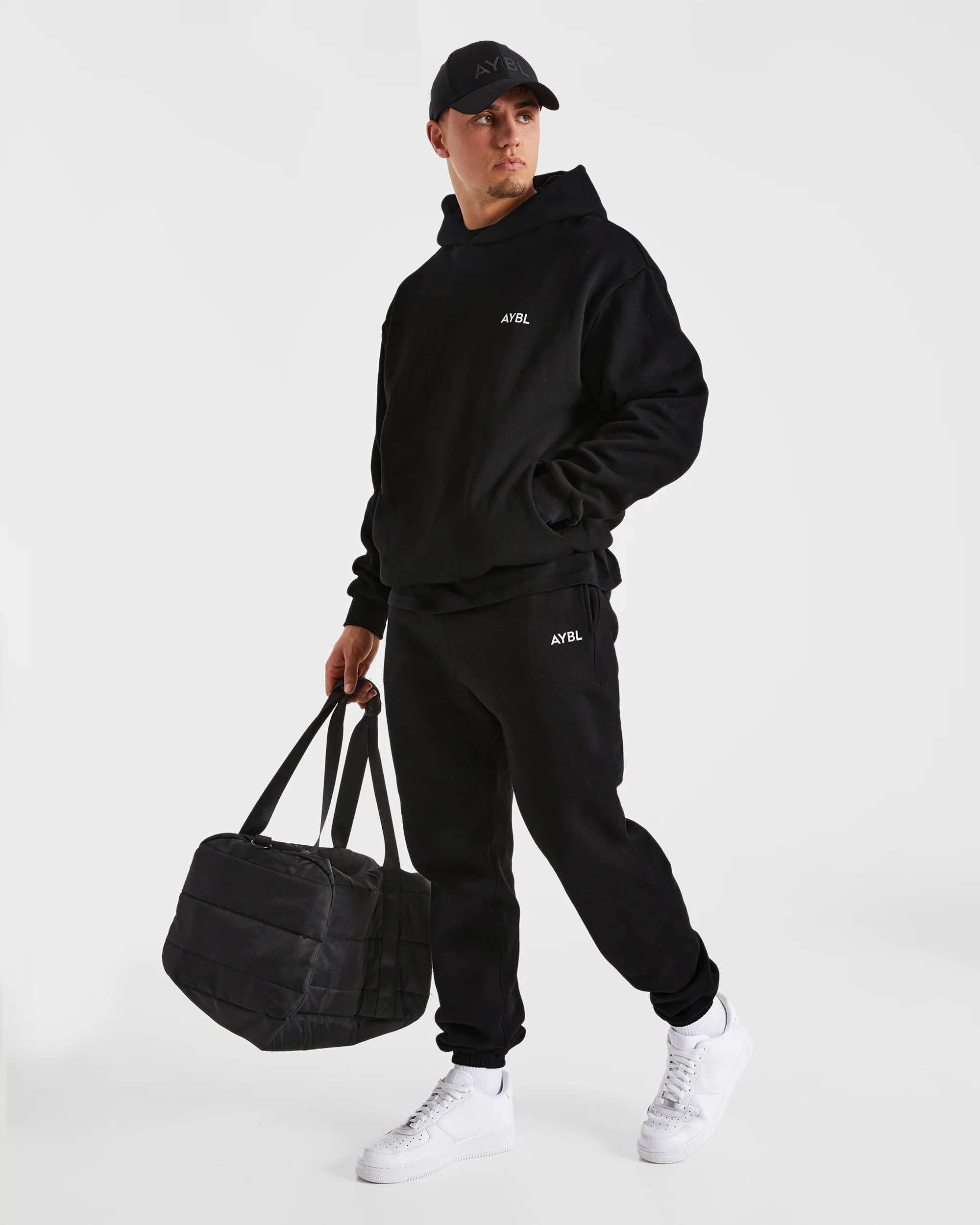 Essential Oversized Hoodie - Noir - Image 7